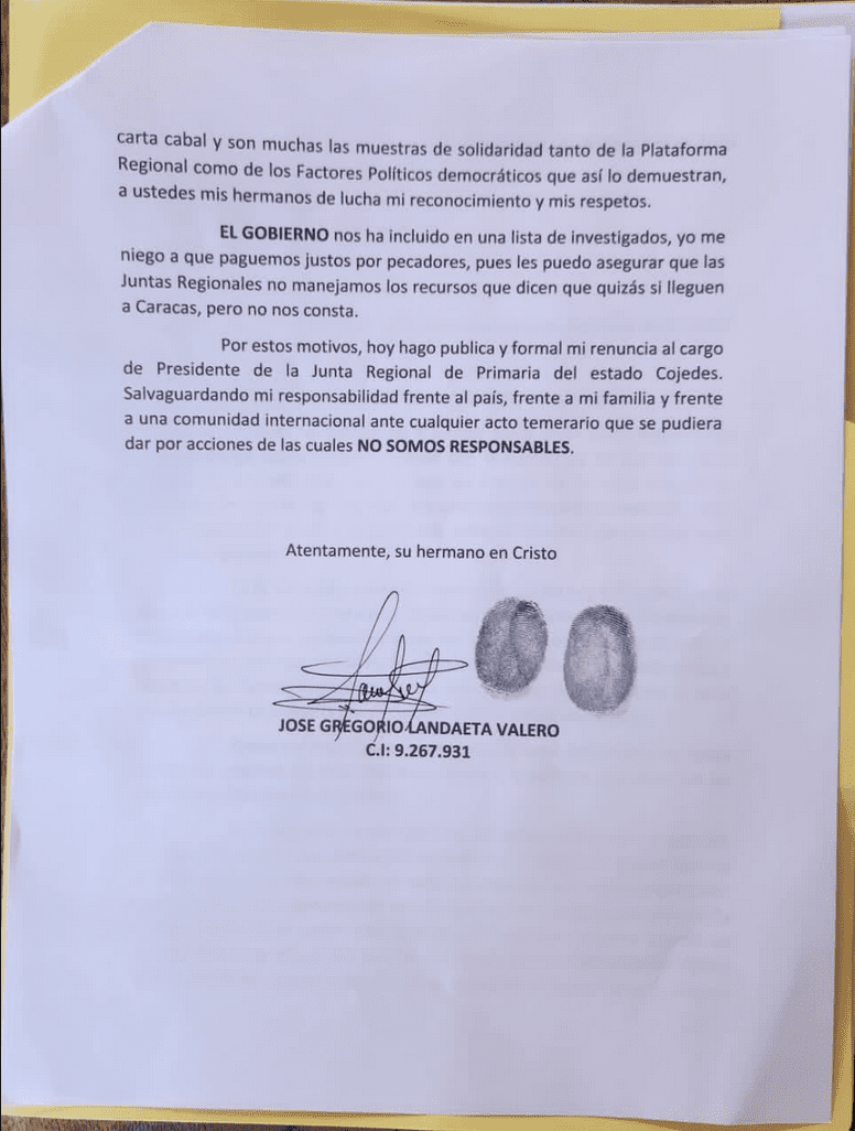 renuncia tambien presidente de junta regional de primaria en cojedes laverdaddemonagas.com carta de jose gregorio landaeta2.globovision