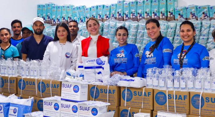 Suaf entregó donativo a la fundación El Niño Simón Monagas