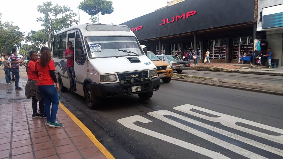 Maturín sin información de incremento de pasaje