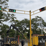 semáforos en la avenida Bolívar