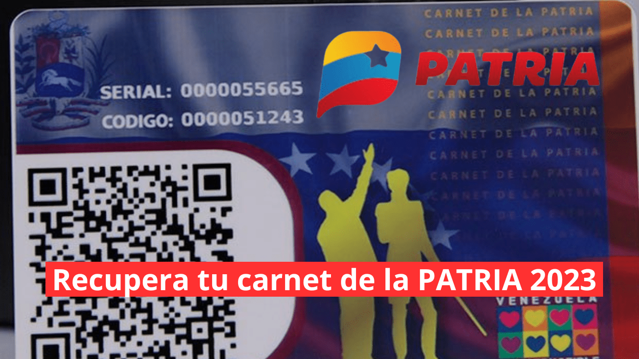 Carnet de la PATRIA perdido