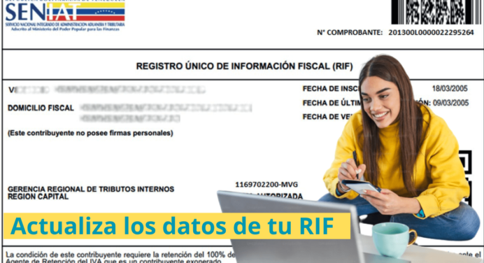 ¿Cómo actualizar el RIF si olvidé mis datos? Con 8 pasos y desde la comodidad de tu casa