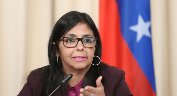 Delcy Rodríguez acusa a Guyana y EEUU de planear una agresión contra Venezuela