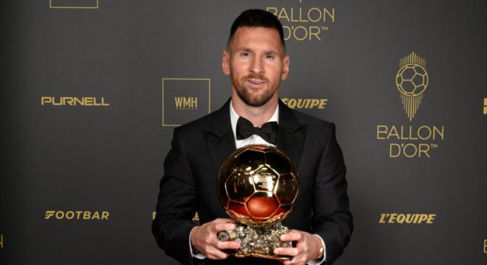 ¡El octavo! Lionel Messi ganó el Balón de Oro 2023