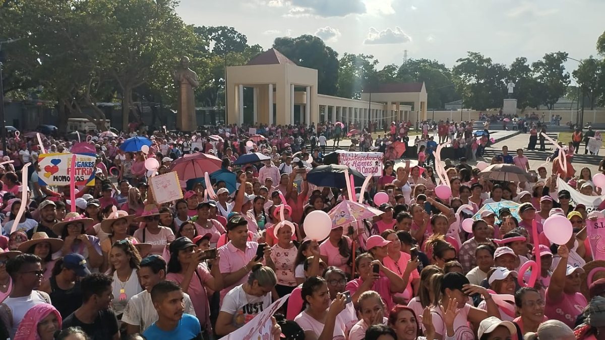 en maturin las damas rosa tomaron la avenida bolivar contra el cancer de mama laverdaddemonagas.com plaza1