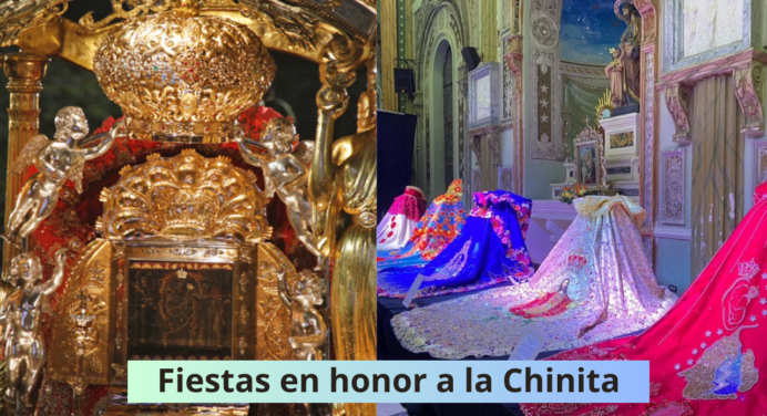 Fiestas en honor a la Chinita inicia este domingo 15 de octubre y sus mantos están listos