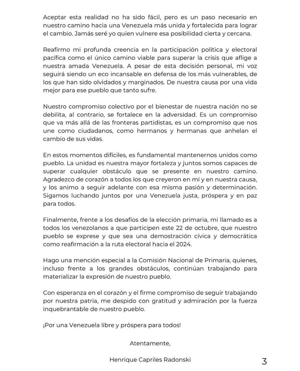 henrique capriles declino su candidatura a la eleccion primaria del 22 de octubre laverdaddemonagas.com hcapriles 385875468 18396472966049067 4510567245732311076 n