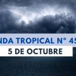 Inameh pronostica mal tiempo por onda tropical No.45