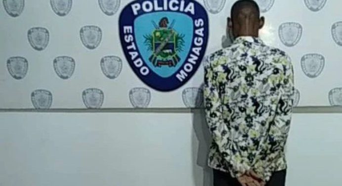 Polimonagas detuvo a un sujeto en Temblador por agredir física y verbalmente a su expareja