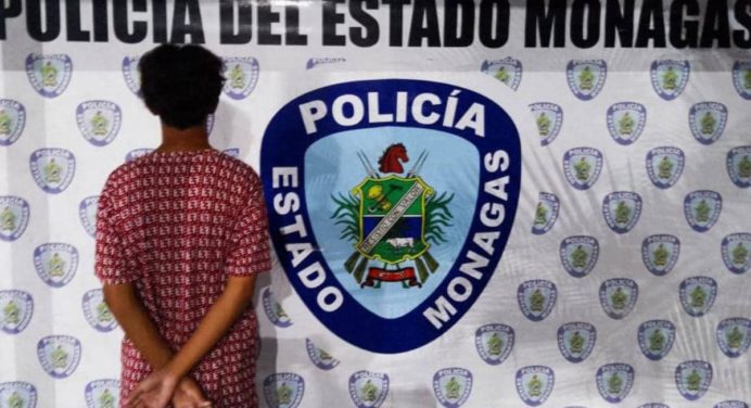 Polimonagas capturó a un adolescente por presunto maltrato infantil en Paramaconi
