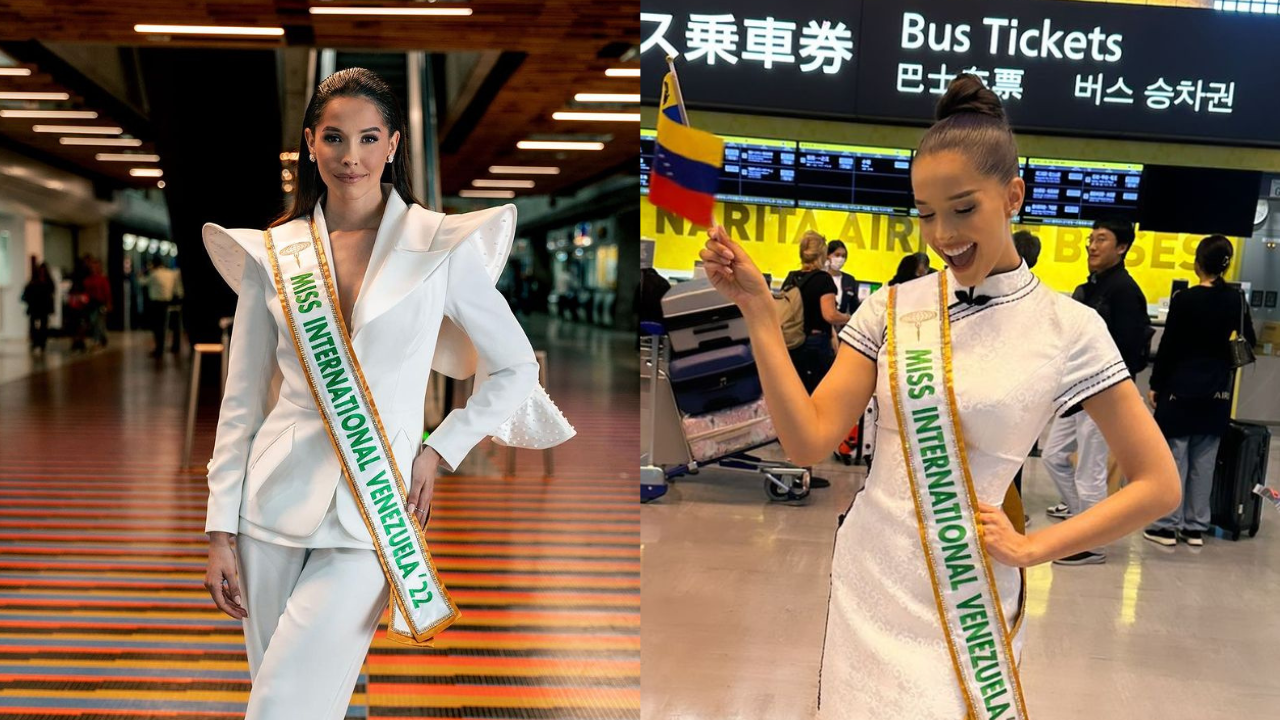 Miss Venezuela Internacional Andrea Rubio informó que se extraviaron sus cinco maletas en Japón