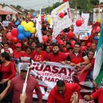 Multitudinaria marcha en Aguasay para apoyar al presidente Nicolás Maduro