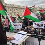 Multitudinaria marcha en Londres en apoyo al pueblo palestino