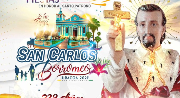 Municipio Uracoa listo para fiestas patronales en honor a San Carlos Borromeo
