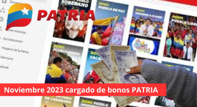 ¡Noviembre llega con todo! Primer bono PATRIA ¿Con aumento?