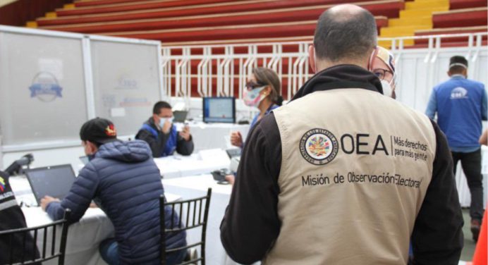 OEA tendrá 81 observadores electorales durante segunda vuelta este domingo en Ecuador