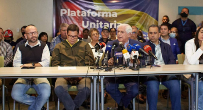 Plataforma Unitaria respalda decisión de mantener fecha del #22oct para elecciones primarias