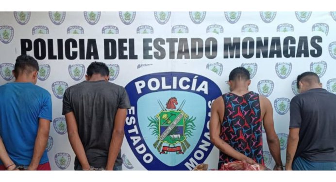 Polimonagas capturó a 4 integrantes de la banda «El Mini Mini» en el Mercado Viejo