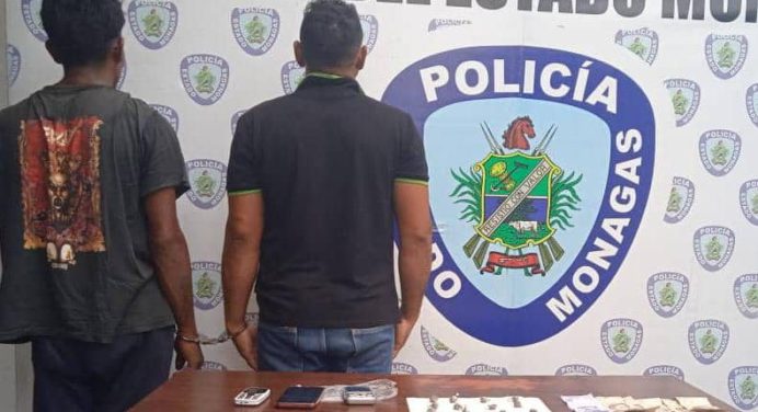 Polimonagas detuvo a dos vendedores de droga en el sector Salvador Rivera de Maturín