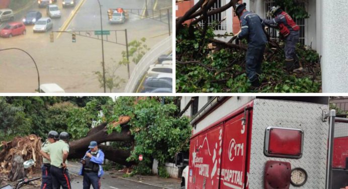 Precipitaciones también provocaron problemas en Caracas