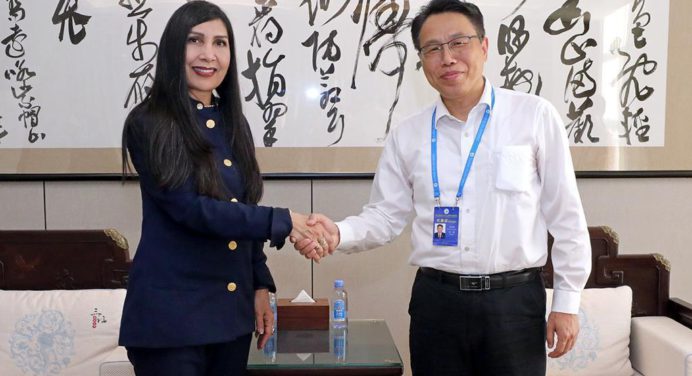 Presidenta del TSJ se reúne con vicepresidente del Tribunal Superior de Fujian en China
