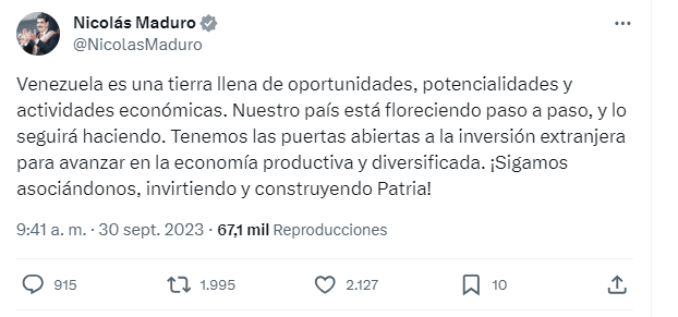 presidente maduro venezuela tiene las puertas abiertas a la inversion extranjera laverdaddemonagas.com image