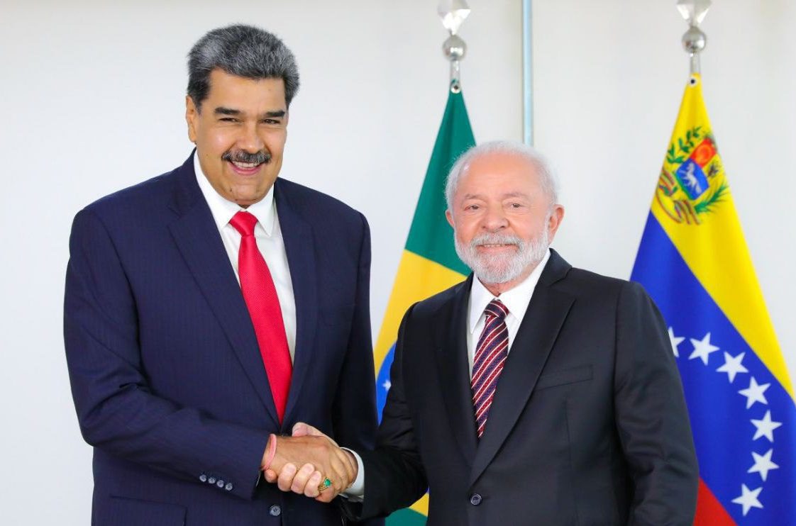 Presidentes Nicolás Maduro y Lula da Silva en conferencia telefónica