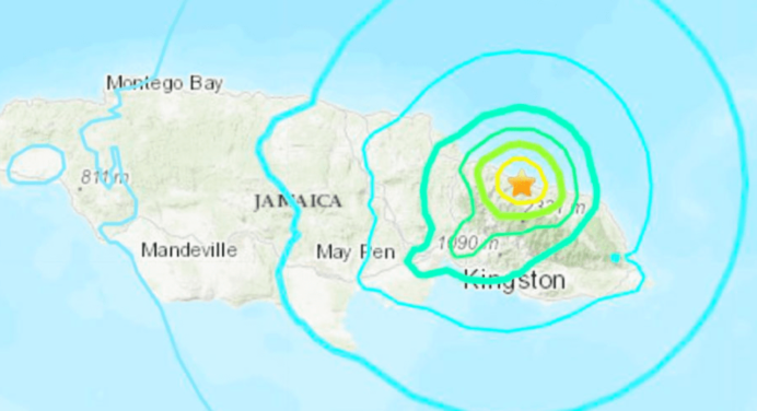 Sismo en Jamaica de 5,6 grados de magnitud obliga a desalojar edificios