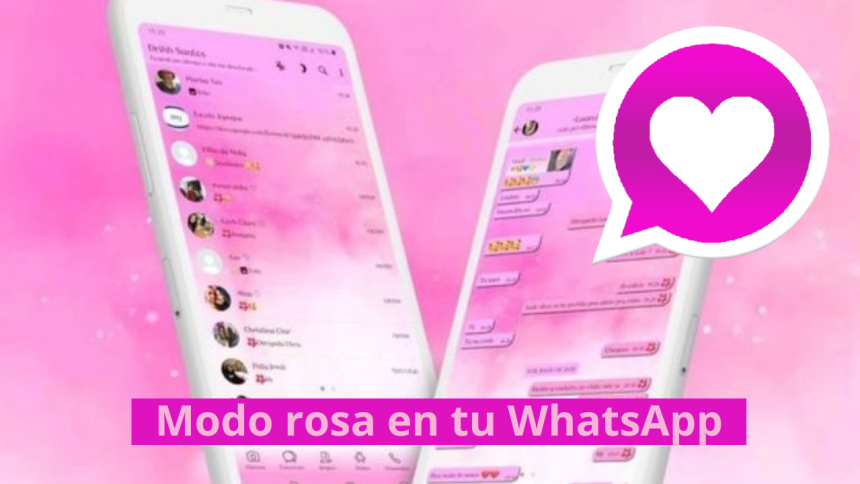 modo rosa en el whatsApp