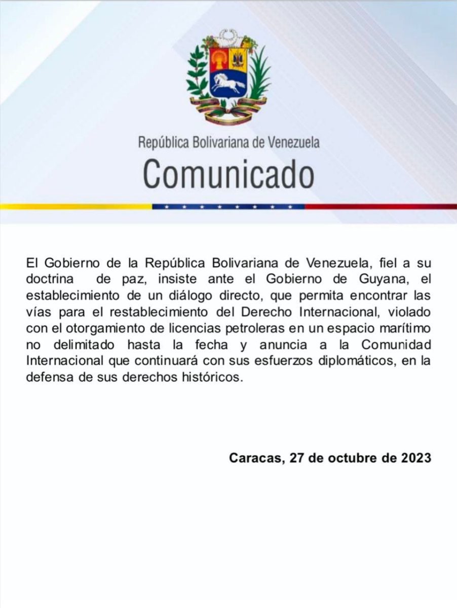 venezuela insta a trasnacionales a evitar explorar y explotar crudo en zonas autorizadas por guyana laverdaddemonagas.com comunicado trasnacionales2