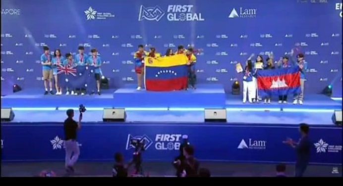 Venezuela se titula Campeón en el Mundial de Robótica celebrado en Singapur