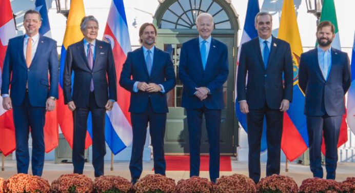 Joe Biden encabeza Alianza para la Prosperidad Económica con 7 presidentes latinoamericanos
