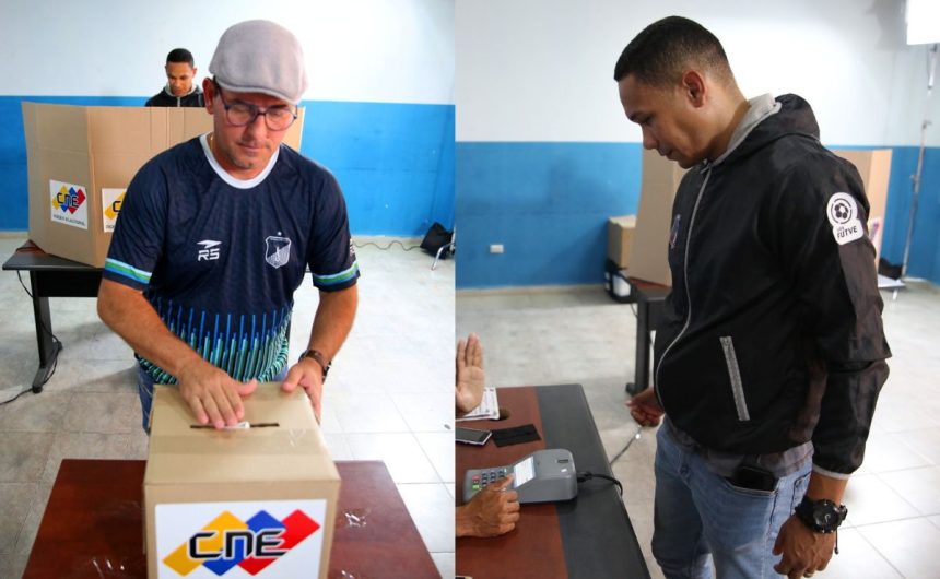 Representantes del Monagas SC participan en simulacro electoral en defensa del Esequibo 1 Representantes del Monagas SC participan en simulacro electoral