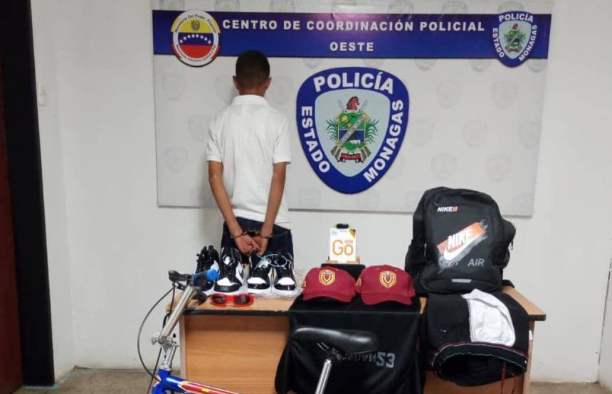 Adolescente le quitó la tarjeta a su padre y fue detenido por funcionarios de Polimonagas