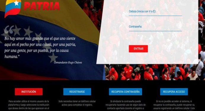 Ajustan los montos de los bonos del Carnet de la Patria para este diciembre de 2023