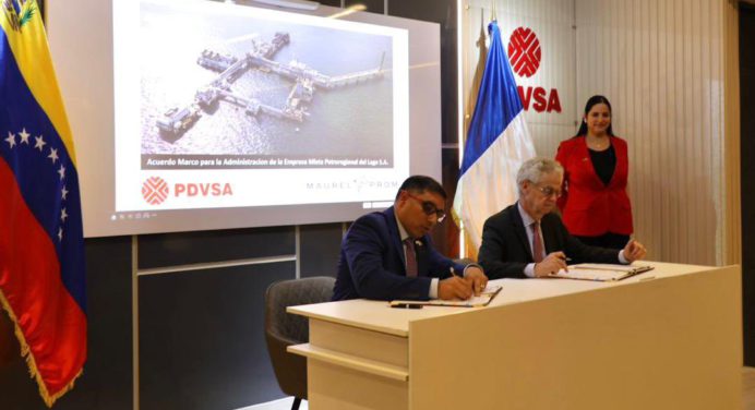 Pdvsa y Maurel & Prom firman para operar en el Lago de Maracaibo