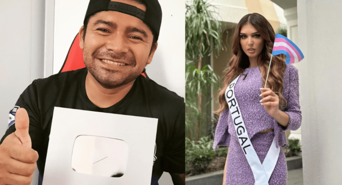 ¡Polémica con youtuber! Evitó grabar a la representante de Miss Portugal por ser trans