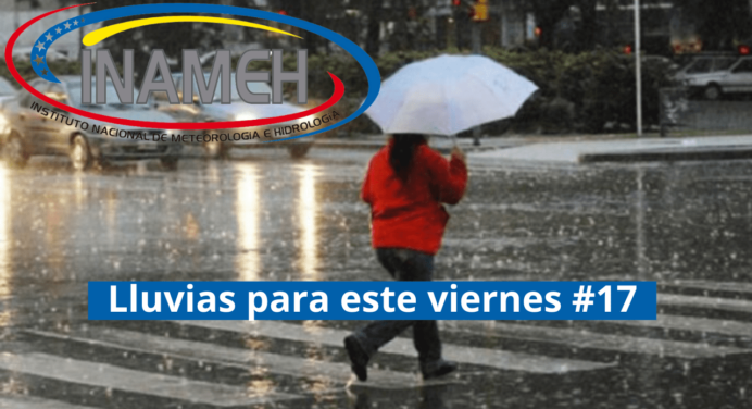 Pronóstico del día prevé lluvias para horas de la tarde y noche de este viernes #17