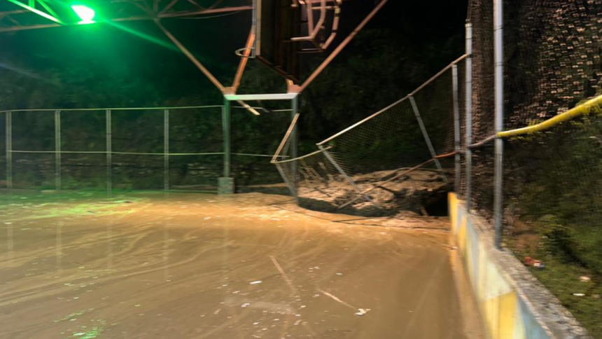 Zonas afectadas por las lluvias en Mérida