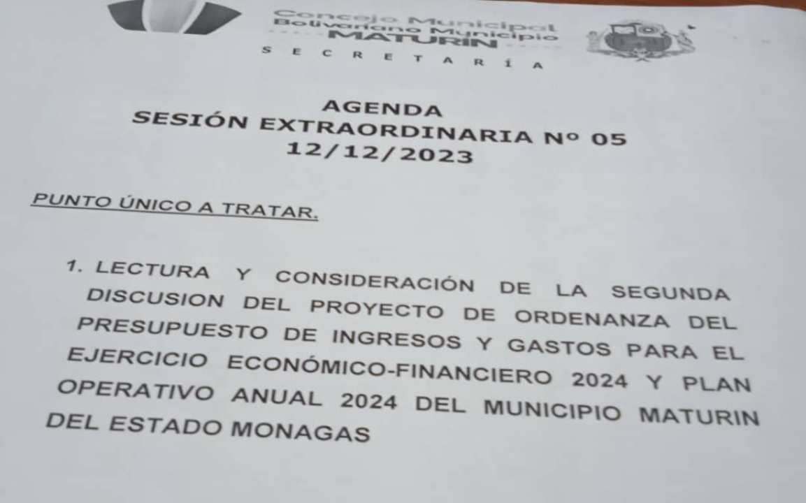 concejales de la unidad esperan por presentacion de presupuesto laverdaddemonagas.com sesion extraordinaria concejo m