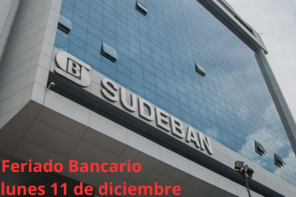 Este lunes 11 de diciembre será Feriado Bancario