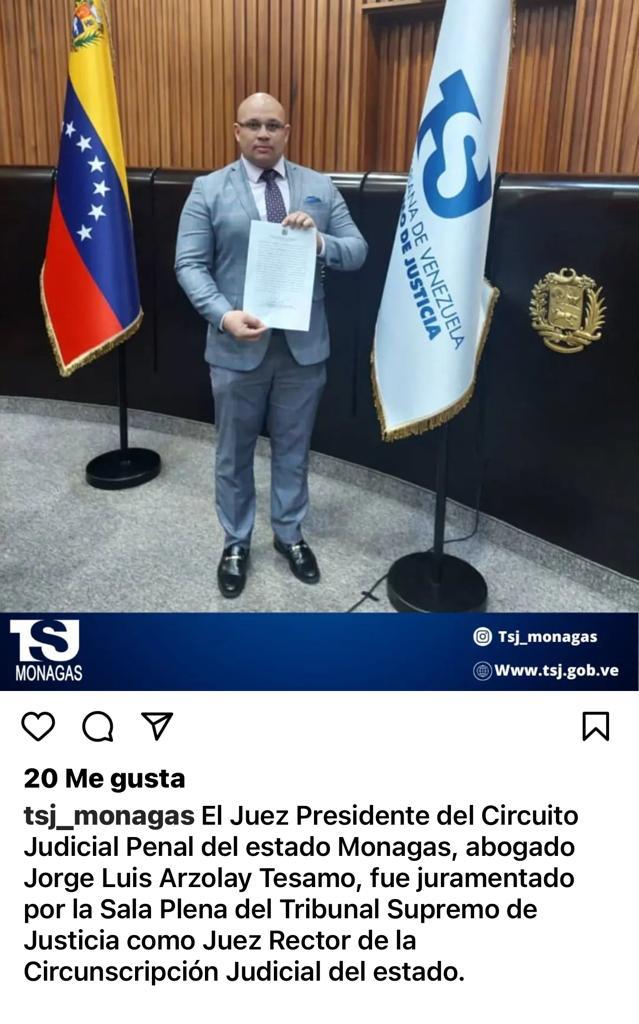 jorge arzolay fue designado juez rector de la circunscripcion judicial de monagas laverdaddemonagas.com juez rector1