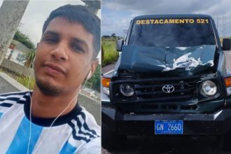 Joven murió arrollado por un vehículo de la GNB