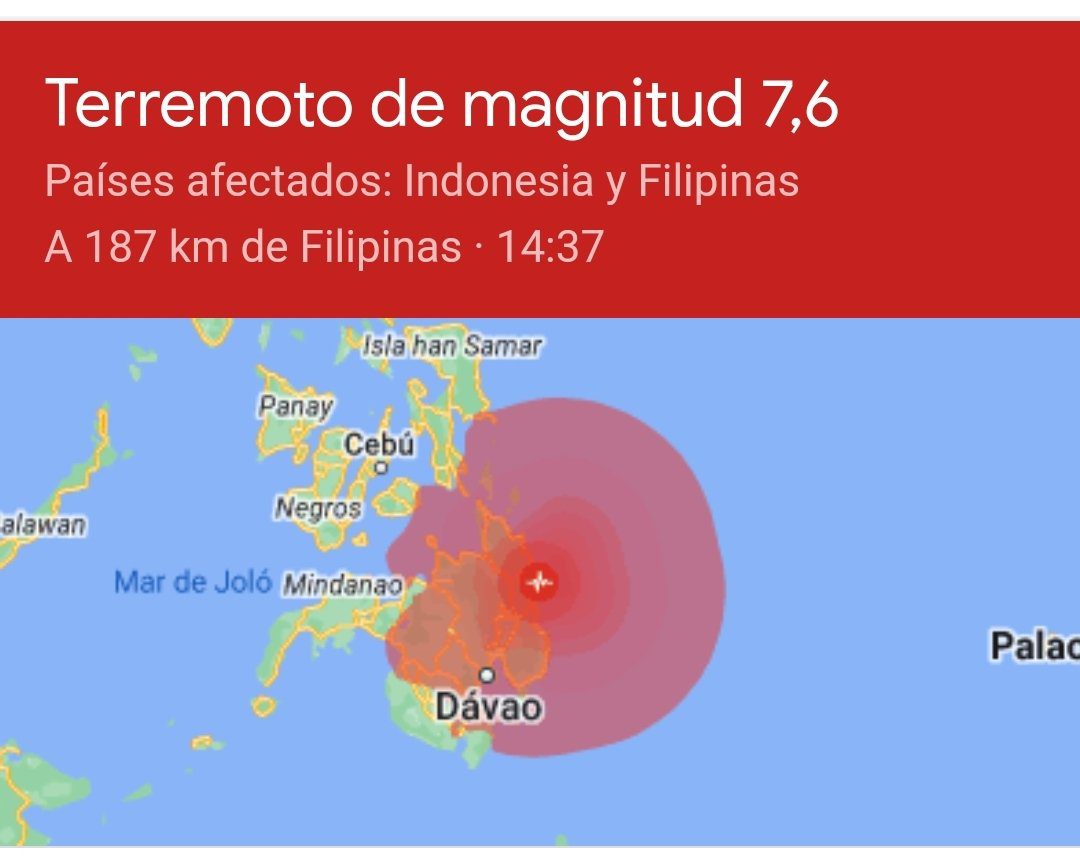 terremoto de 76 sacude filipinas y activa alarma por tsunami laverdaddemonagas.com paises afectados por el terremoto