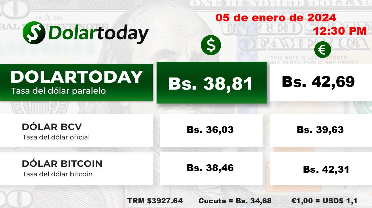 dolartoday en venezuela precio del dolar este viernes 5 de enero de 2024 laverdaddemonagas.com dolartoday en venezuela7