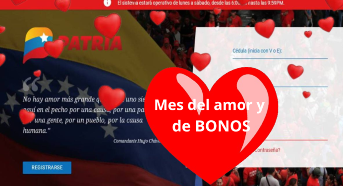 ¡Febrero mes del amor y de los BONOS PATRIA! Conozca cuáles son desde YA