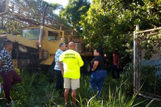 Alcaldesa informa instalación de bombas de agua en Santa Bárbara