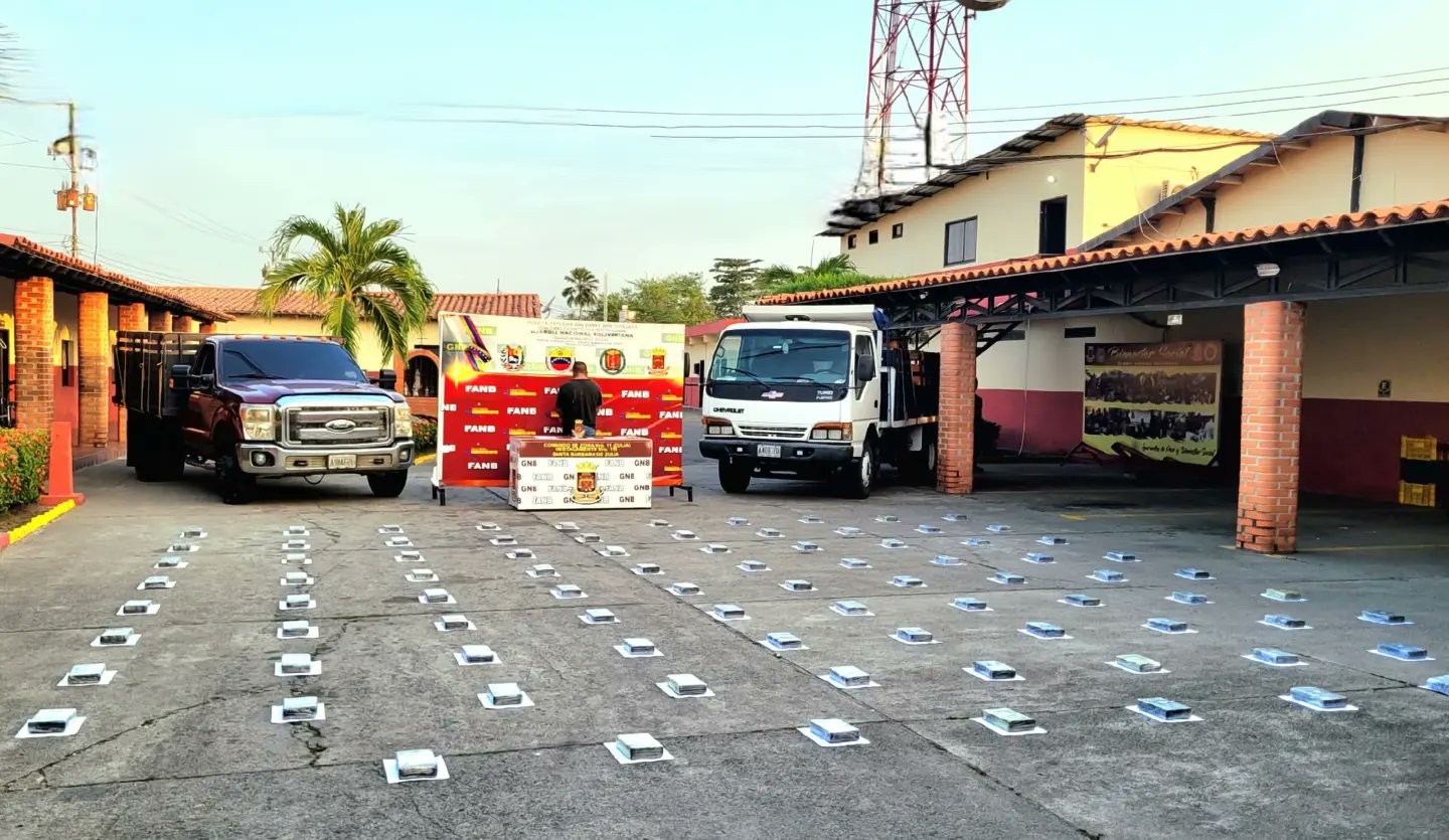 GNB incauta más de 95 kilos de cocaína en Zulia