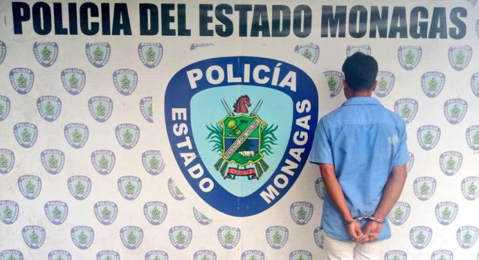 Polimonagas captura a sujeto solicitado por homicidio