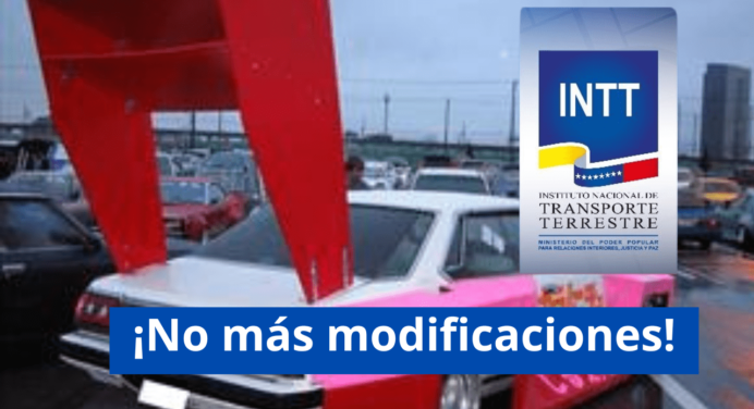 ¡Más modificaciones a tu vehículo! Revisa antes la lista del INTT para que no te multen